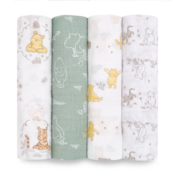 aden + anais Muslin Swaddle Blankets 4-Pack