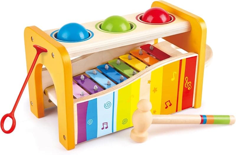Hape Pound and Tap Bench with Slide-Out Xylophone
