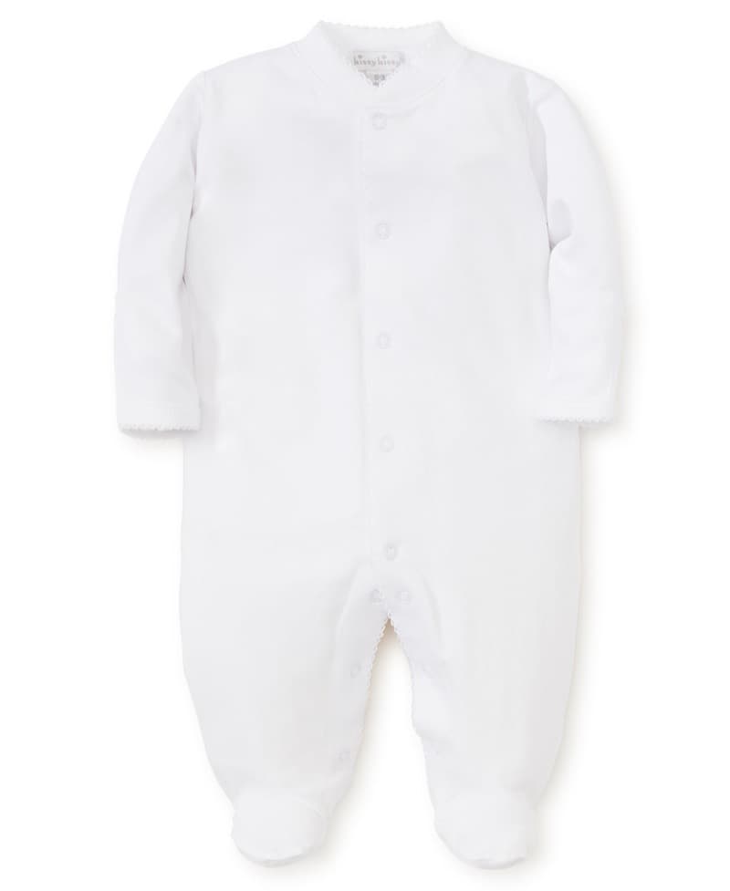 Kissy Kissy White Basics Footie