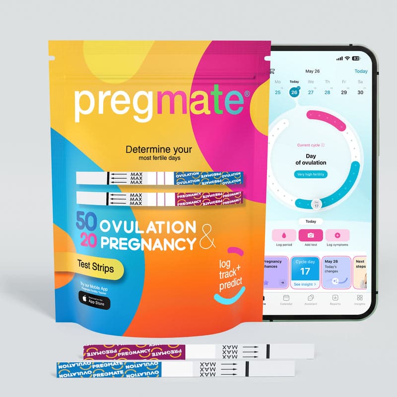Pregmate Ovulation and Pregnancy Test Strips Combo