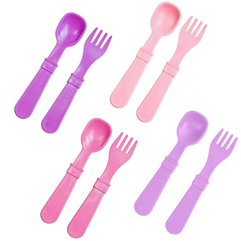 Re-Play Toddler Utensils, 8 Pack