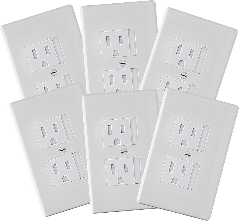 Safety Innovations Self-Closing Outlet Covers, 6 Pack