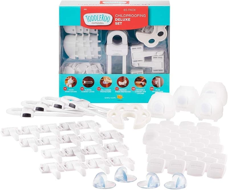 Toddleroo Childproofing Deluxe Kit, 65 Pieces