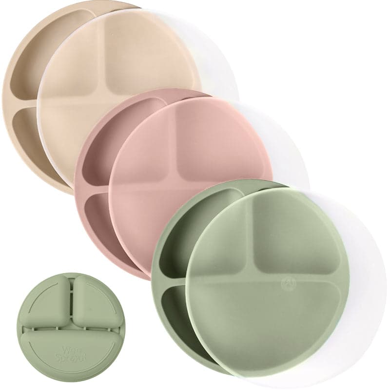 WeeSprout Suction Plates, 3 Pack